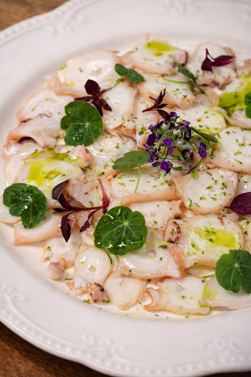 Octopus carpaccio